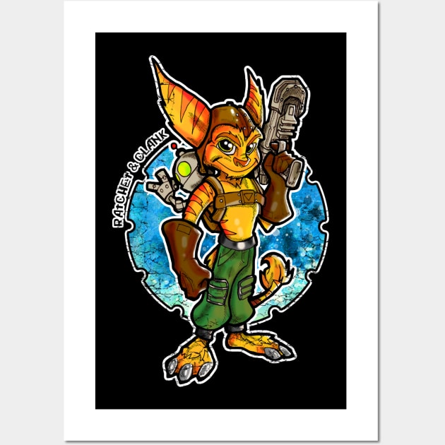 Ratchet and Clank Wall Art by Inking Imp